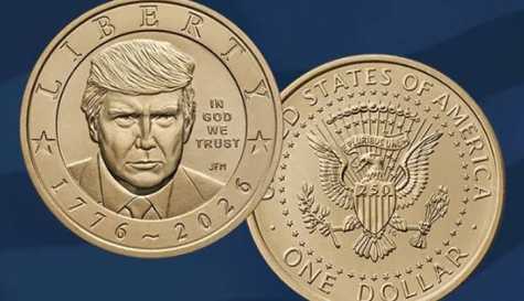 Trump becomes first sitting US president to appear on a coin as Mint releases $1 piece