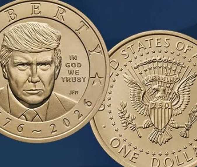 Trump becomes first sitting US president to appear on a coin as Mint releases $1 piece