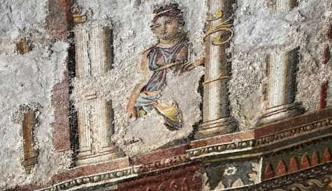 Biggest-ever Roman wall mosaic, featuring mysterious port city, revealed