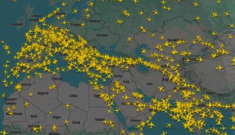 Terrifying detail spotted on live map of planes in the sky leaves people feeling uneasy