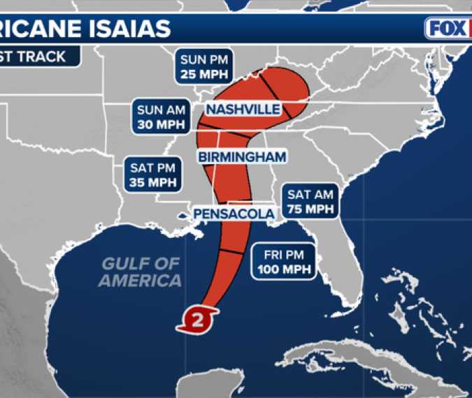 Hurricane Isaias strengthens to Category 2 storm, evacuations expand across Gulf ahead of dangerous landfall