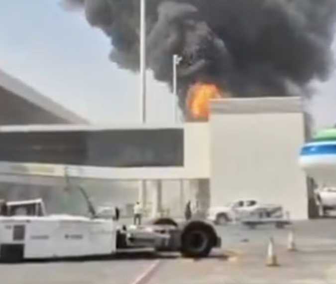 Three dead at Riyadh Airport as Houthi rebels blow up plane in terrifying attack