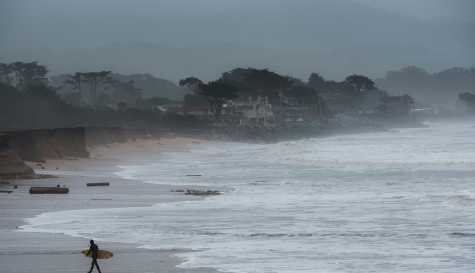 Powerful Surf Damages Long Beach Homes and Historic Waterfront