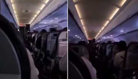 Passenger records blinding flash in cabin as lightning strikes plane over Chile