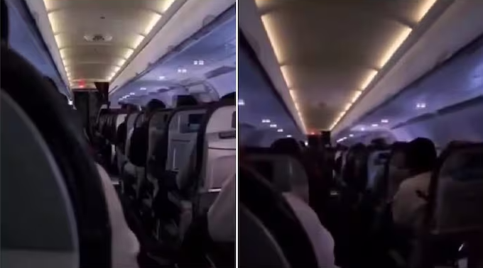Passenger records blinding flash in cabin as lightning strikes plane over Chile
